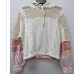 NWT Miss Me mix media hoodie